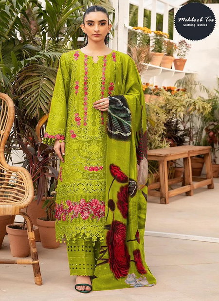 Mehboob Tex 1716 B And C Cotton Dupatta Pakistani Salwar Suit Wholesale 